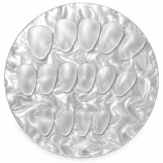 Soft gel tip - Short Oval in 15 sizes on display